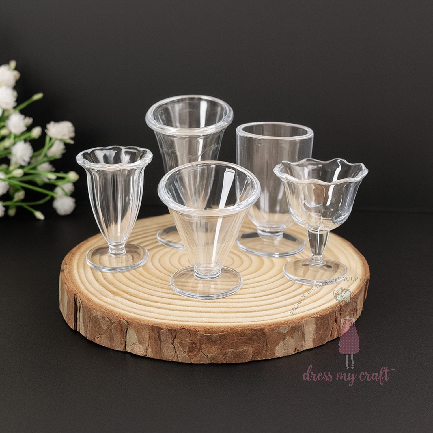 Mini Mocktail Glass & Snack Set