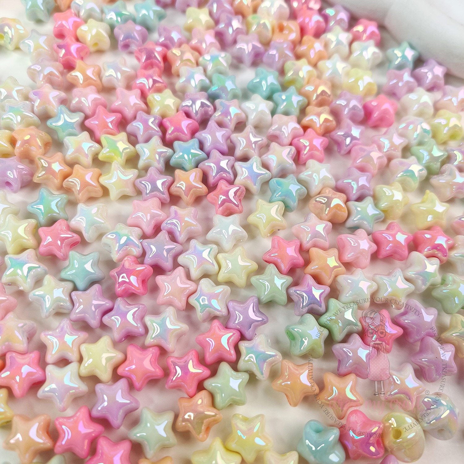 Holographic Dream Star Beads