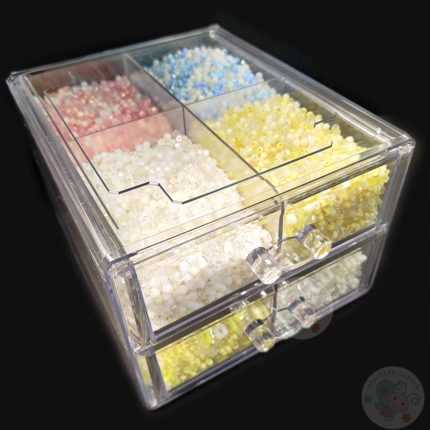 Transparent Acrylic Storage Drawer Box – 8 Slot