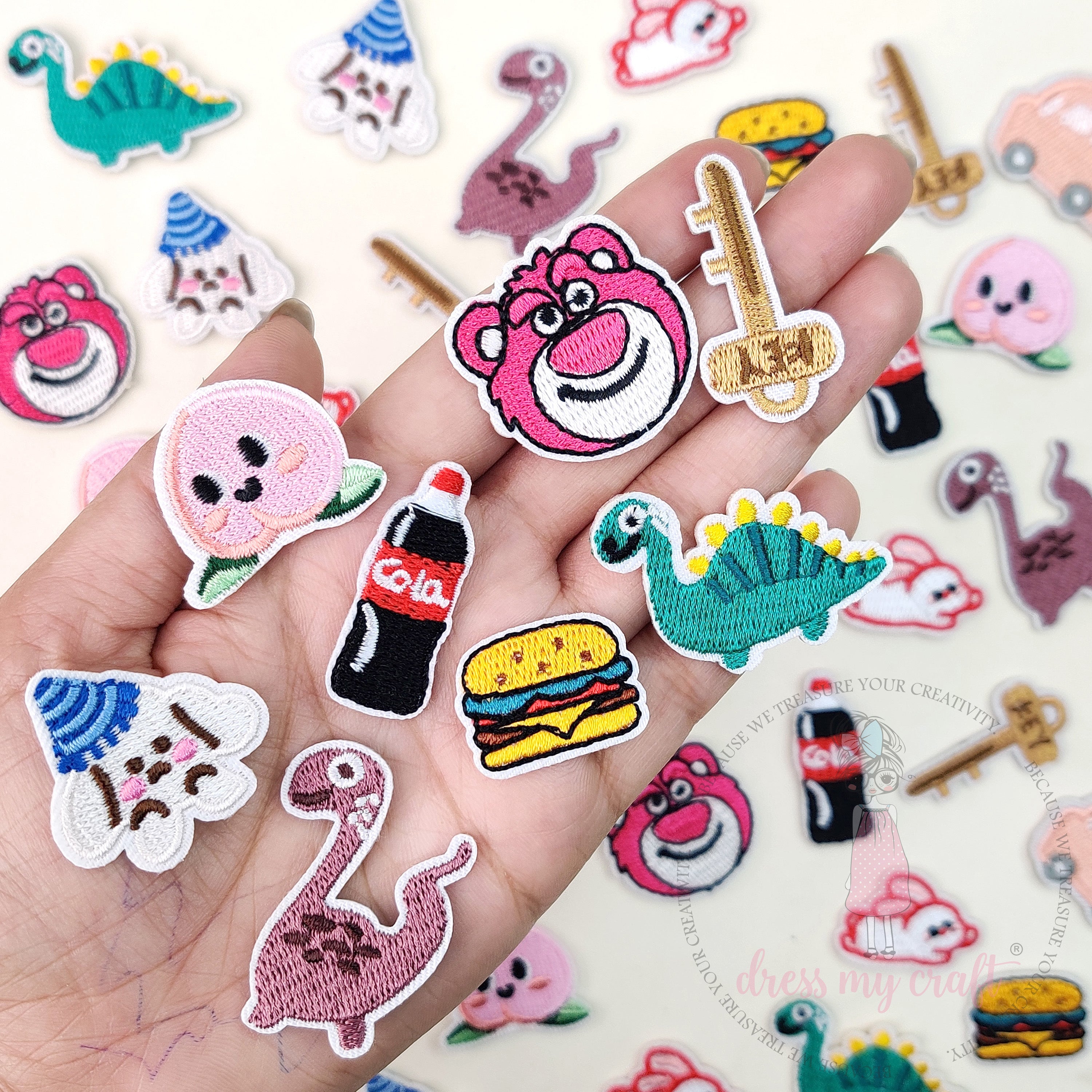 Embroidered Mix Colors Patches #2 - 10 Pcs