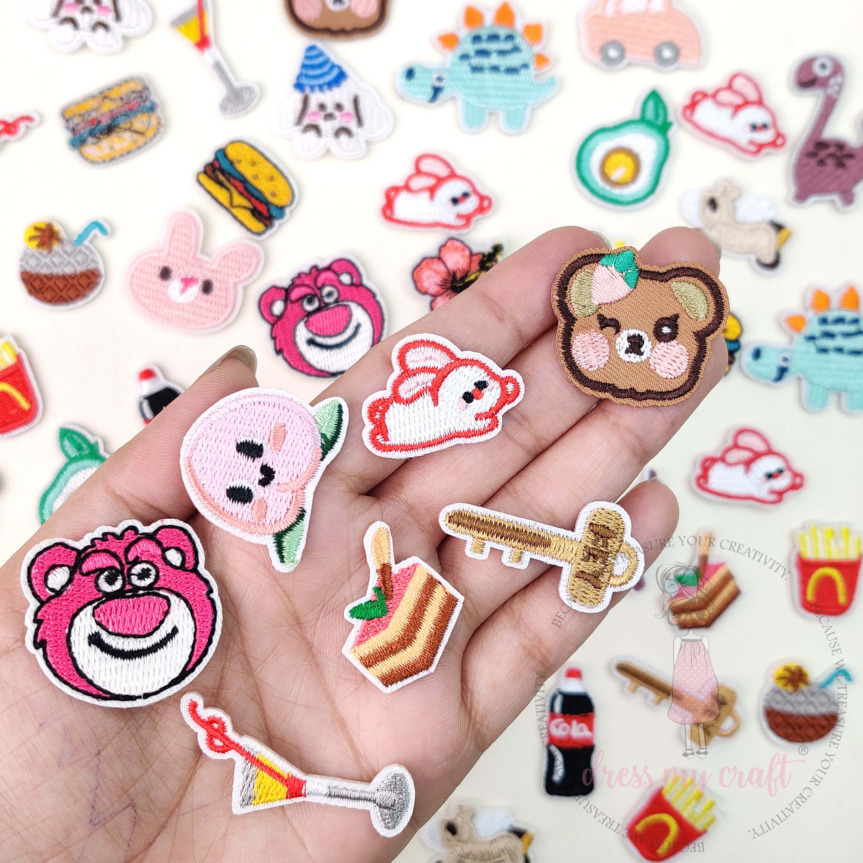 Mix Colors Embroidered Patches #1 - 10 Pcs