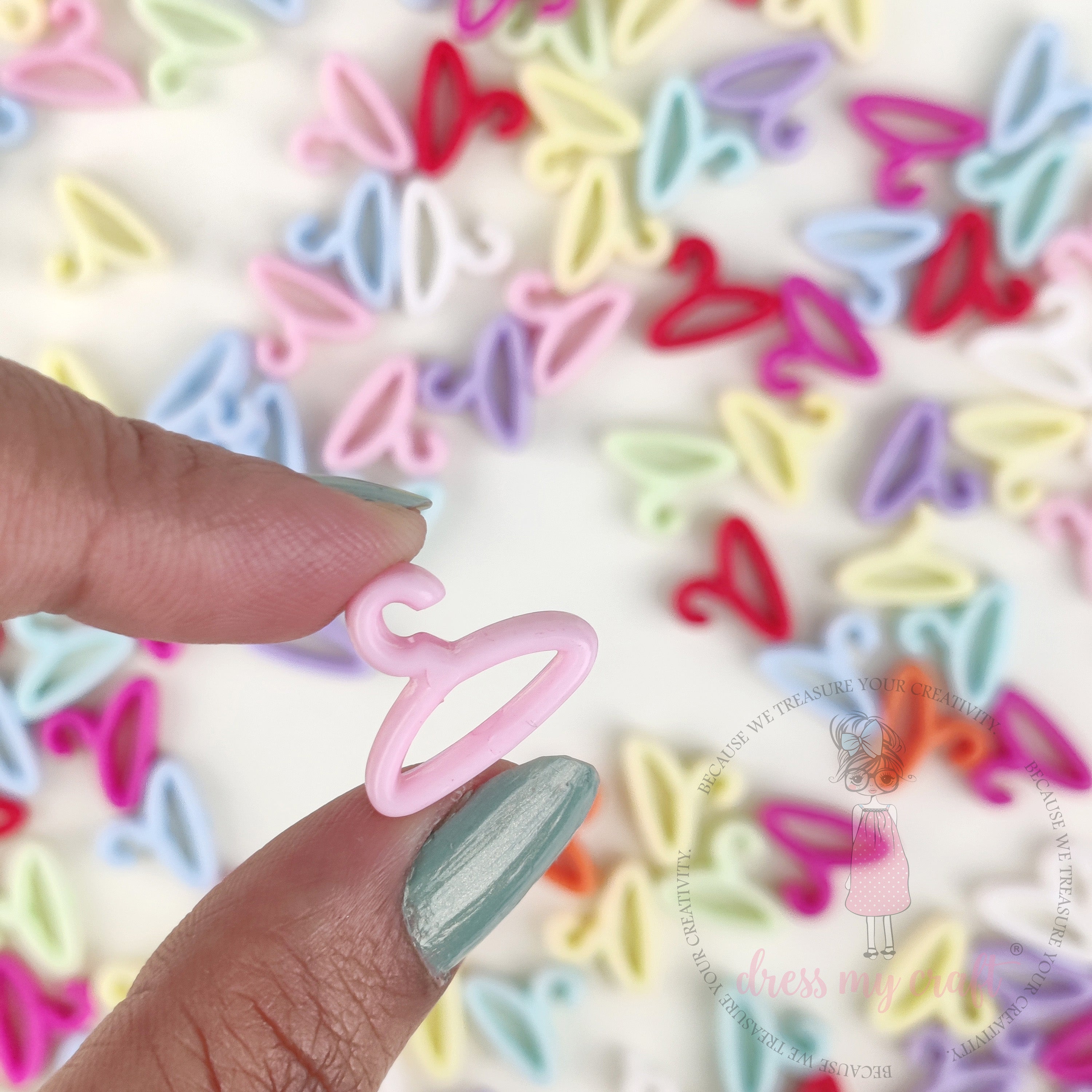 Multicolor Mini Hanger Beads - 30 Pcs