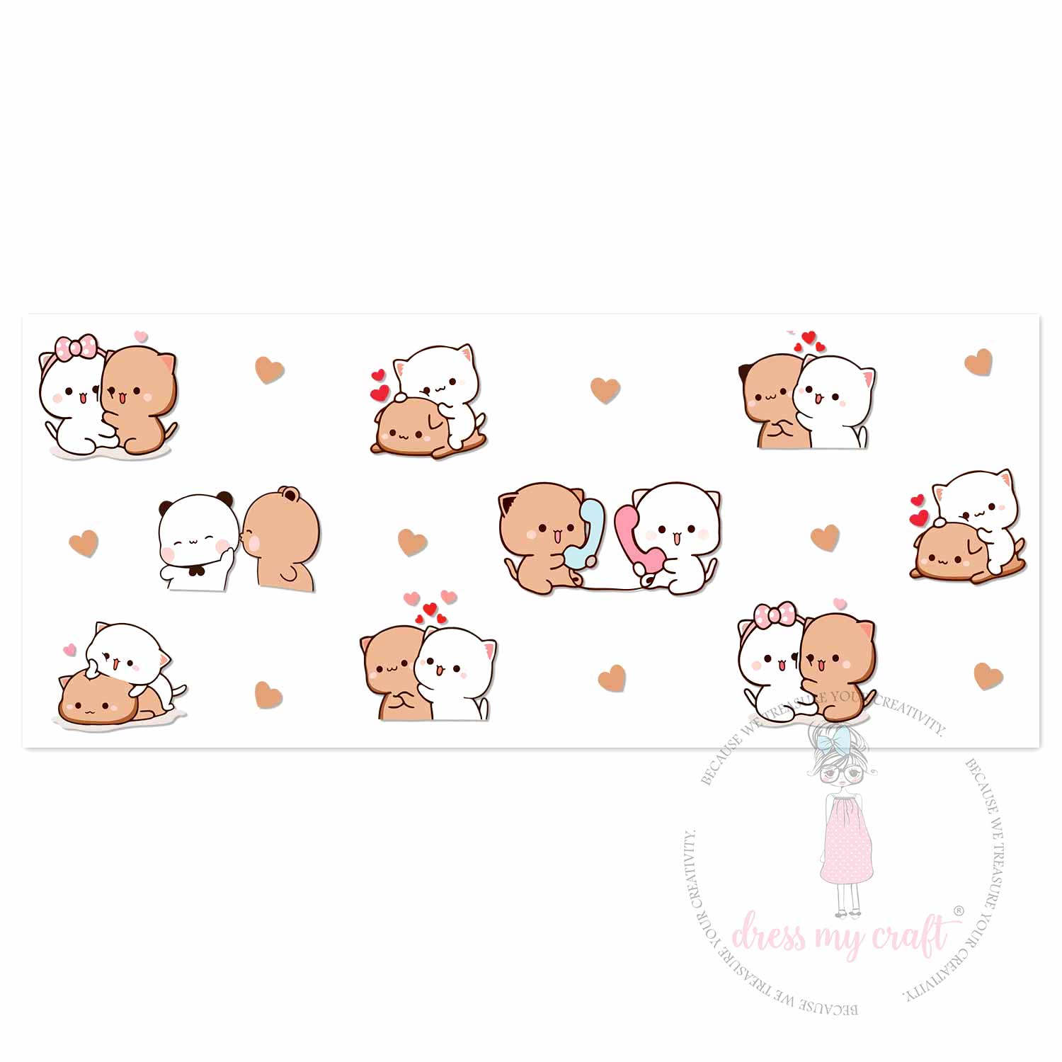 Bubu Dudu Love 3D wrap-around sticker