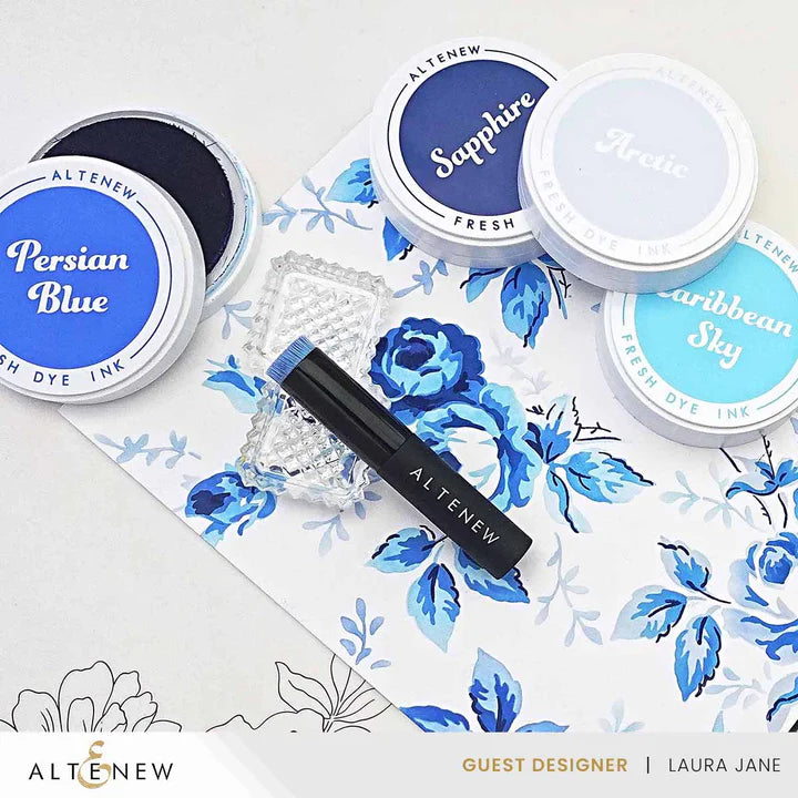Glacier Caves Fresh Dye Ink Mini Cube & Reinker Bundle