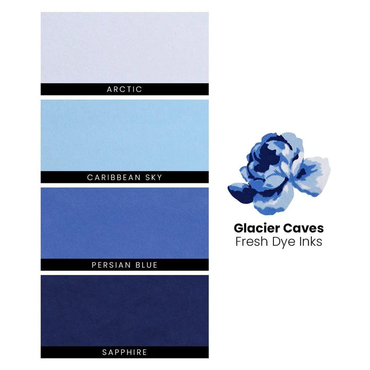 Glacier Caves Fresh Dye Ink Mini Cube & Reinker Bundle