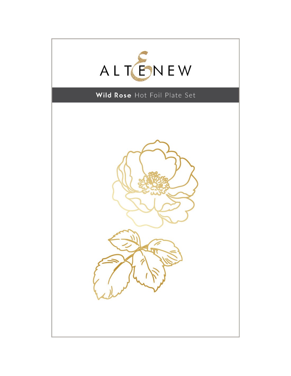 Wild Rose - Hot Foil Plate
