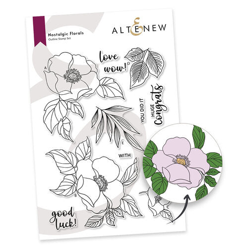Clear Photopolymer Nostalgic Florals - Stamp Set