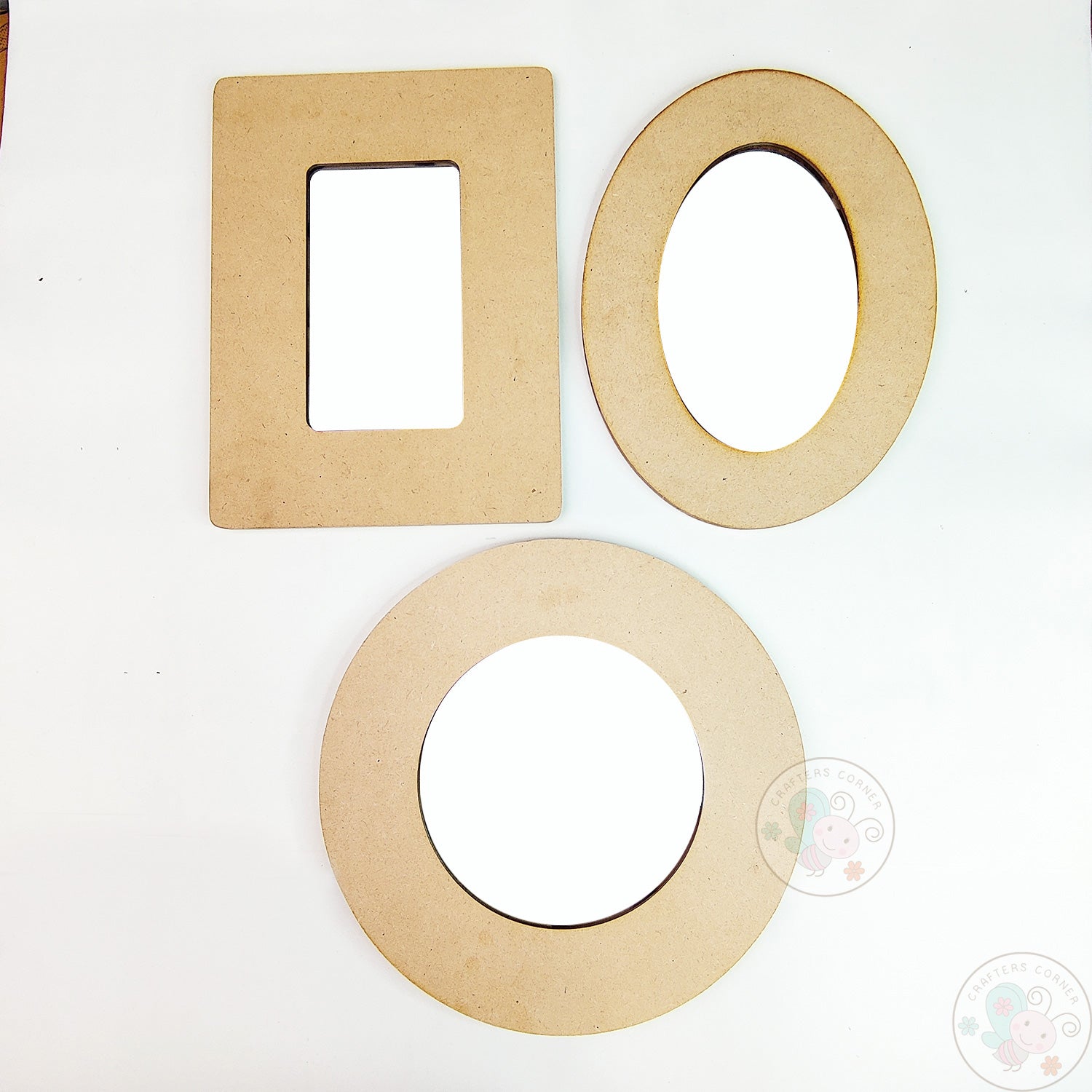 Big MDF Home Decor Mirror - Combo