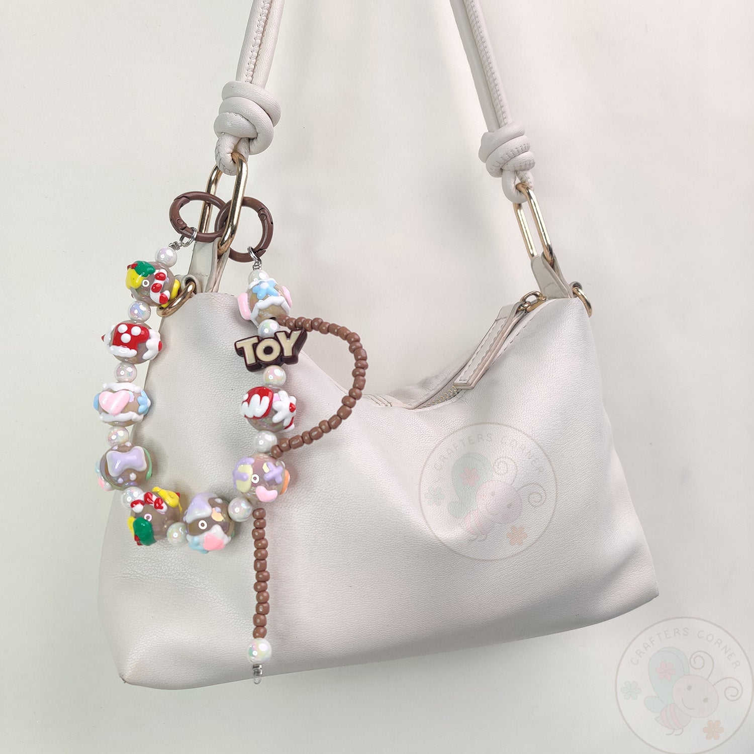 Handmade Kawaii Mobile Charm - Brown Toy