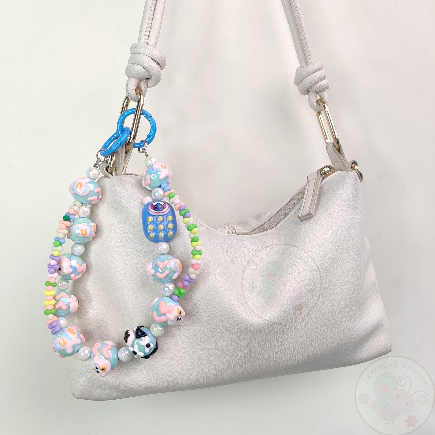 Handmade Kawaii Mobile Charm - Blue Mobile