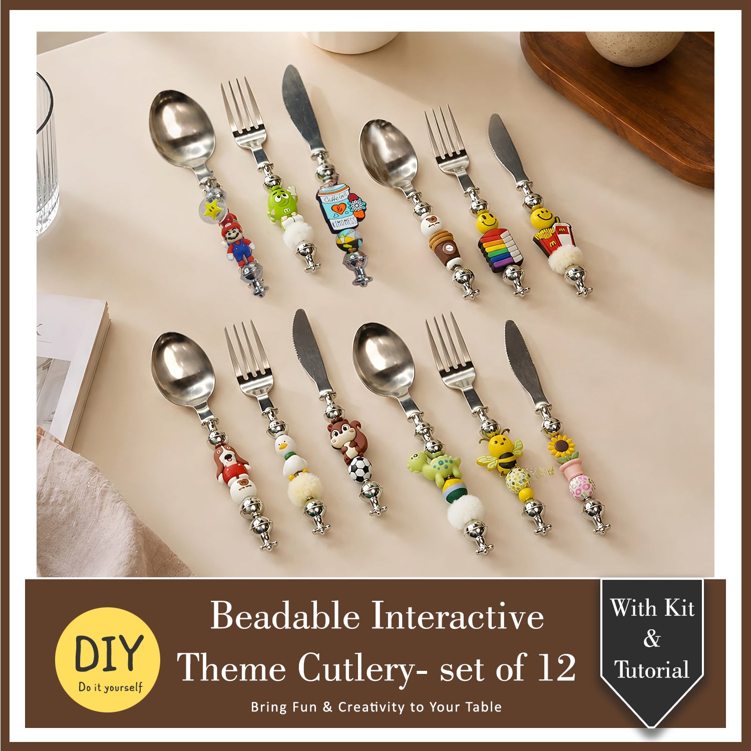 DIY Beadable Cutlery - Interactive Fun Theme
