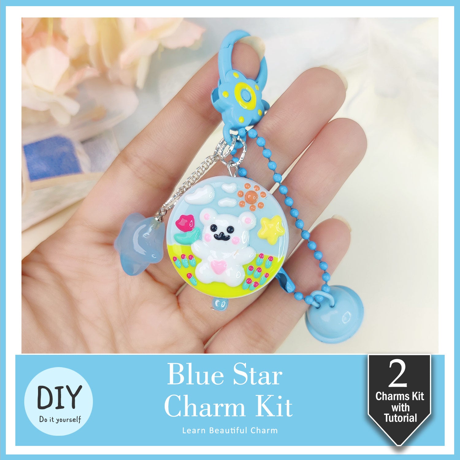 DIY Blue Star Charm kit