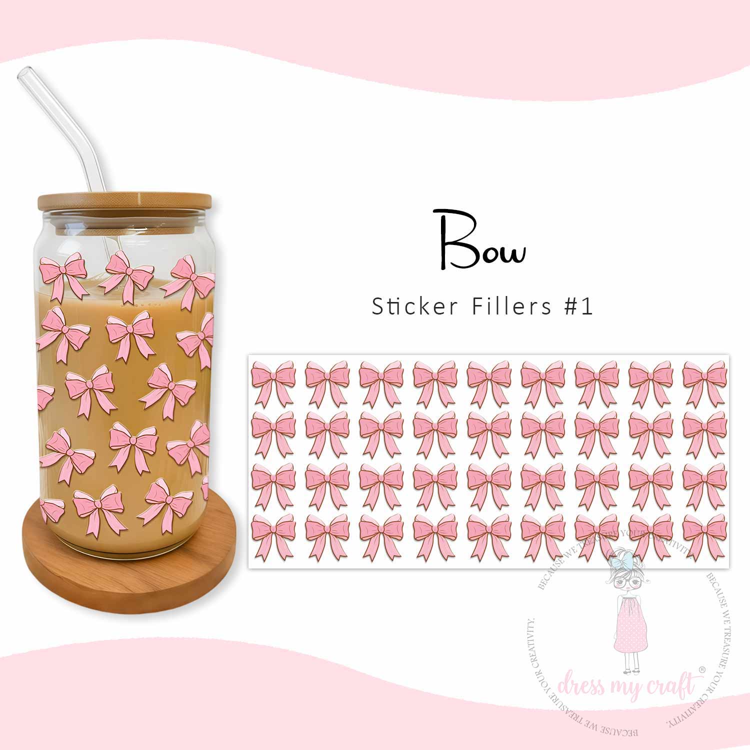 Stick N Peel Stickers- Bow #1
