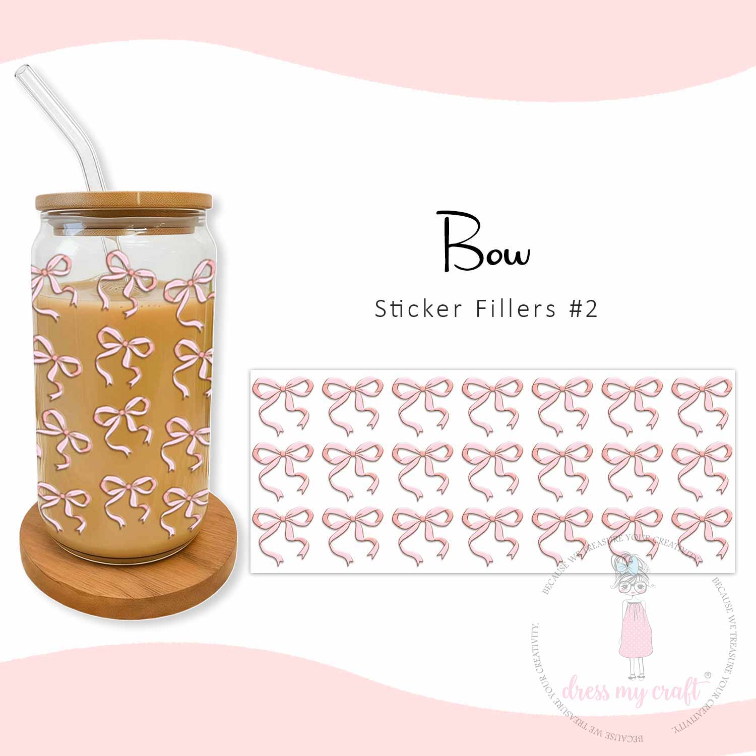 Stick N Peel Stickers- Bow #2