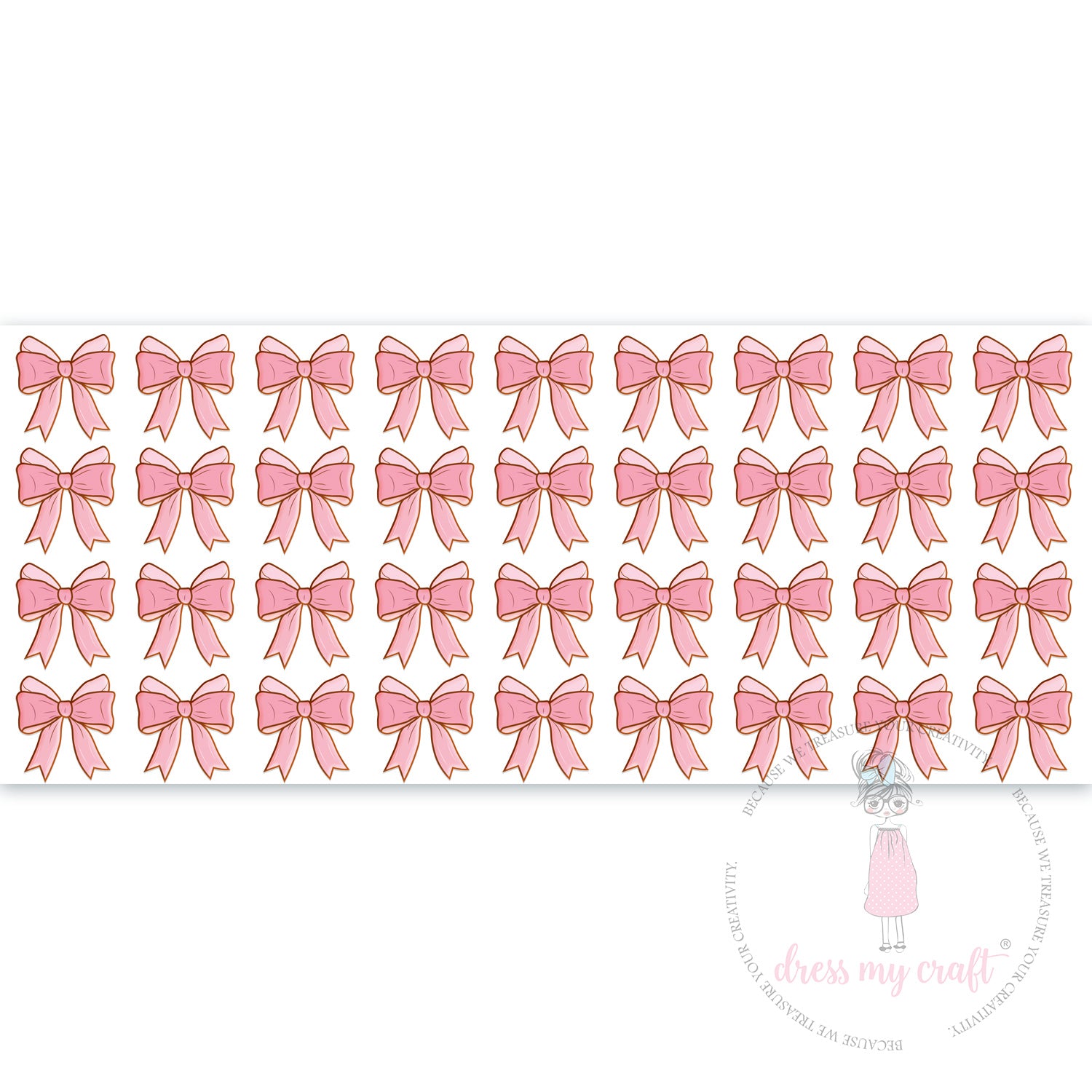 Stick N Peel Stickers- Bow #1