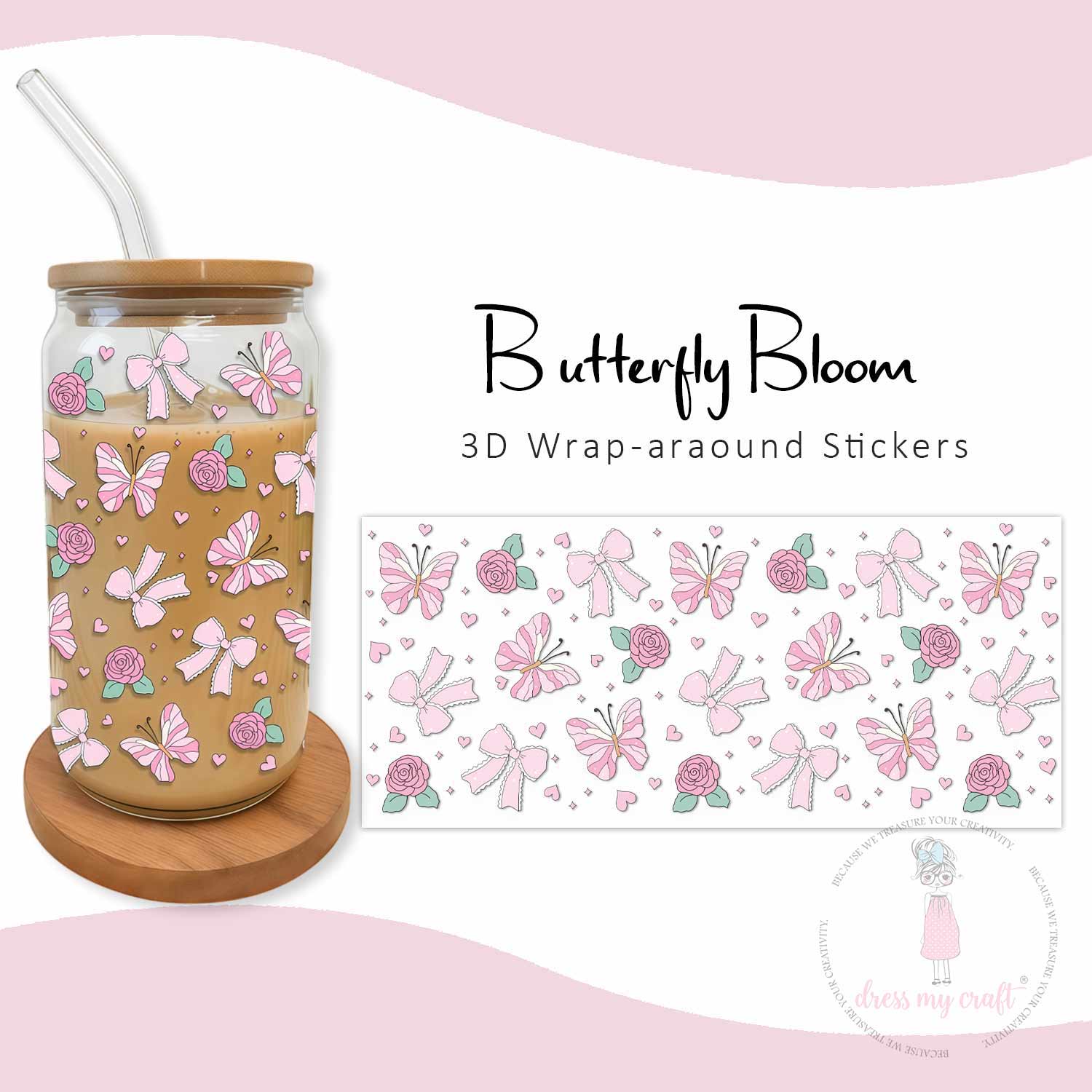Stick N Peel Stickers- Butterfly Bloom