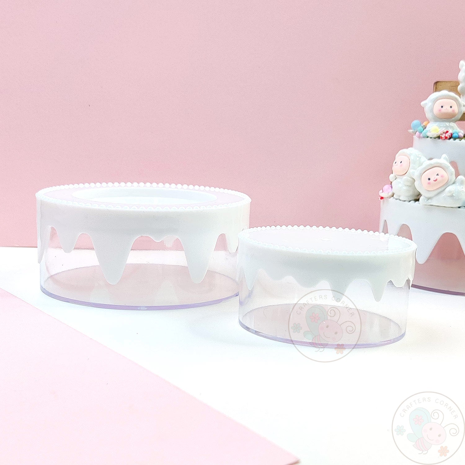 DIY 2-Tier Cake Plastic Storage Box