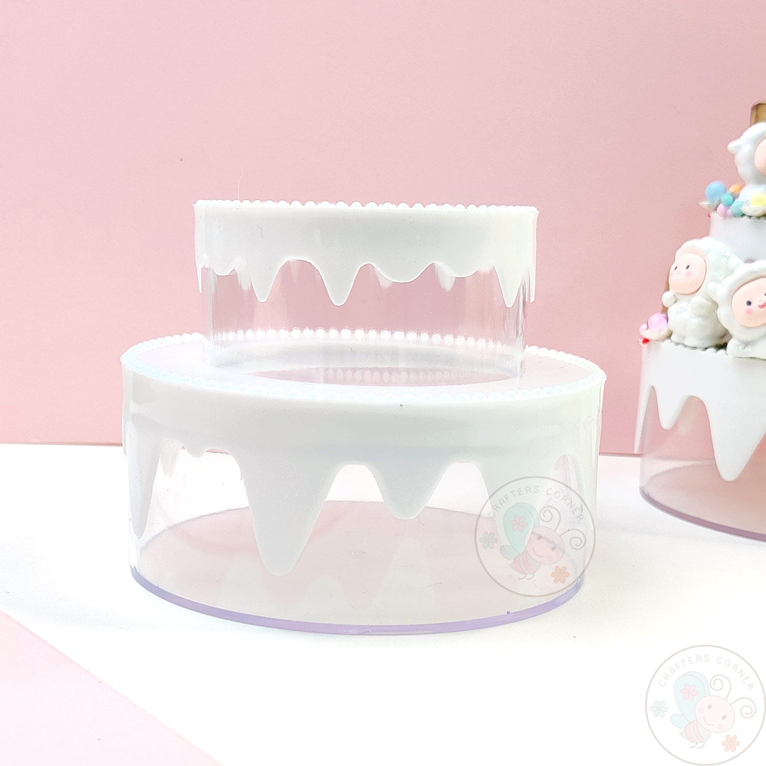 DIY 2-Tier Cake Plastic Storage Box