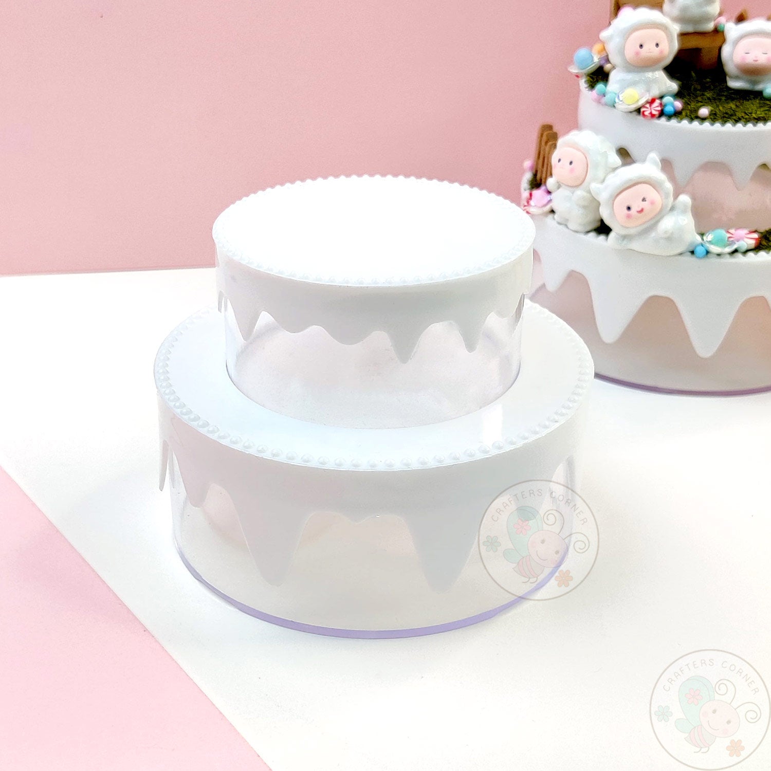 DIY 2-Tier Cake Plastic Storage Box
