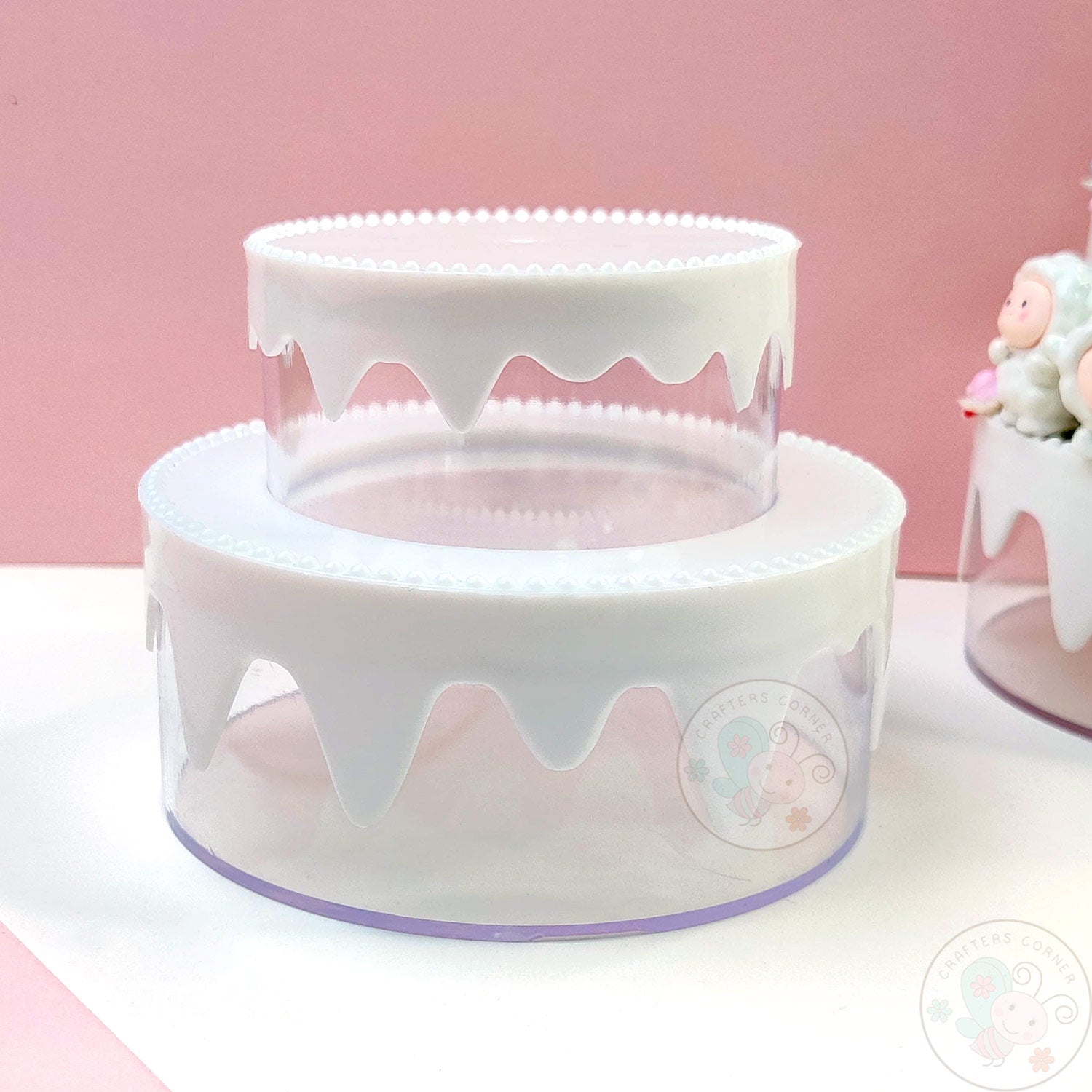 DIY 2-Tier Cake Plastic Storage Box
