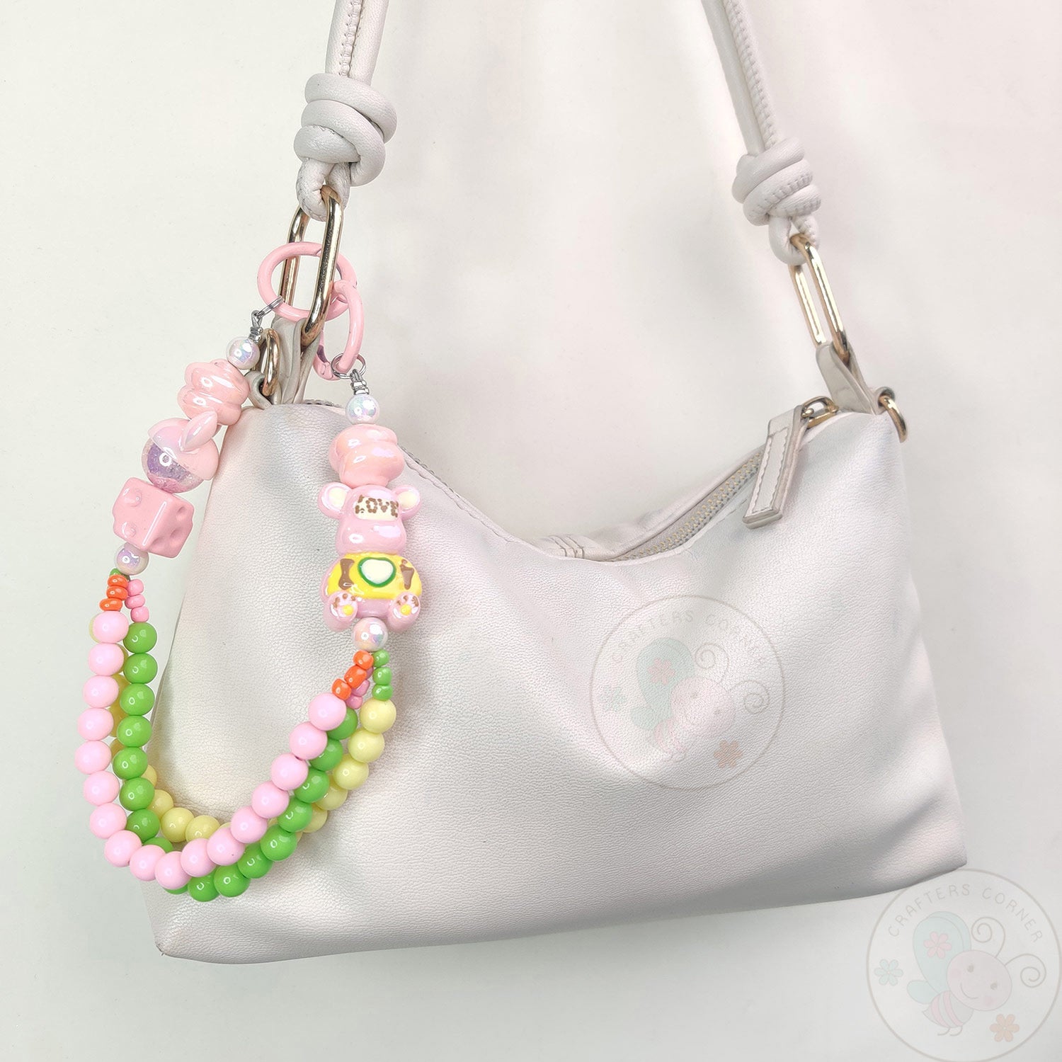 Handmade Kawaii Mobile Charm - Candy Pop Bear