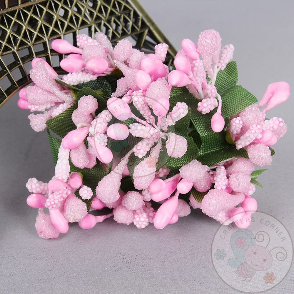 Pink - Crystal Beaded Pollens