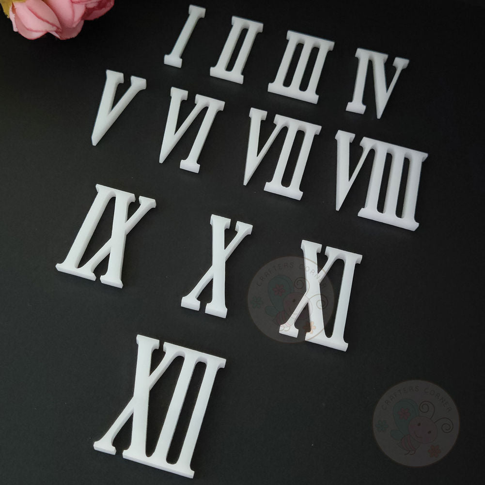 Acrylic Roman Numbers - 50 MM