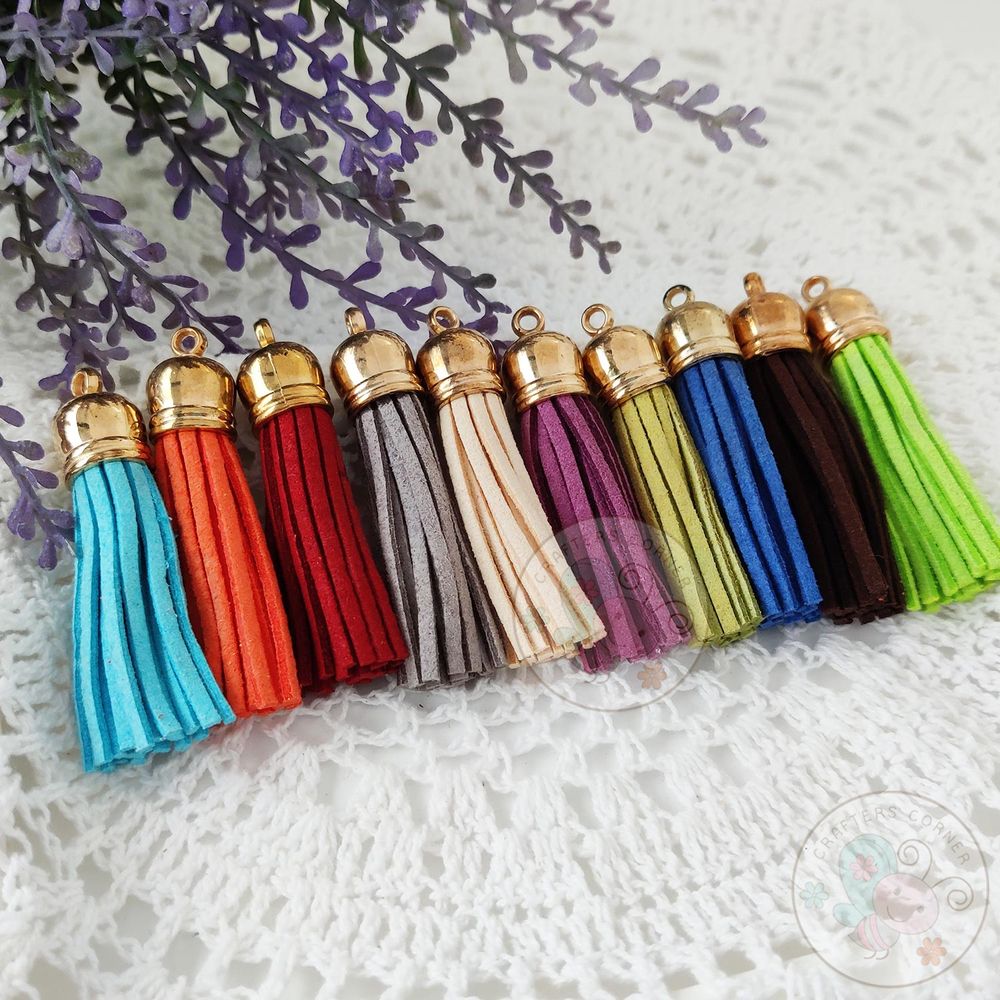 Medium Faux Leather Tassel - (Assorted Pack)