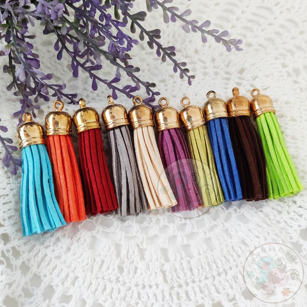 Medium Faux Leather Tassel - (Assorted Pack)