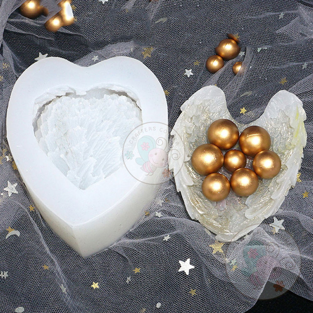 Resin feather Platter & heart Mould