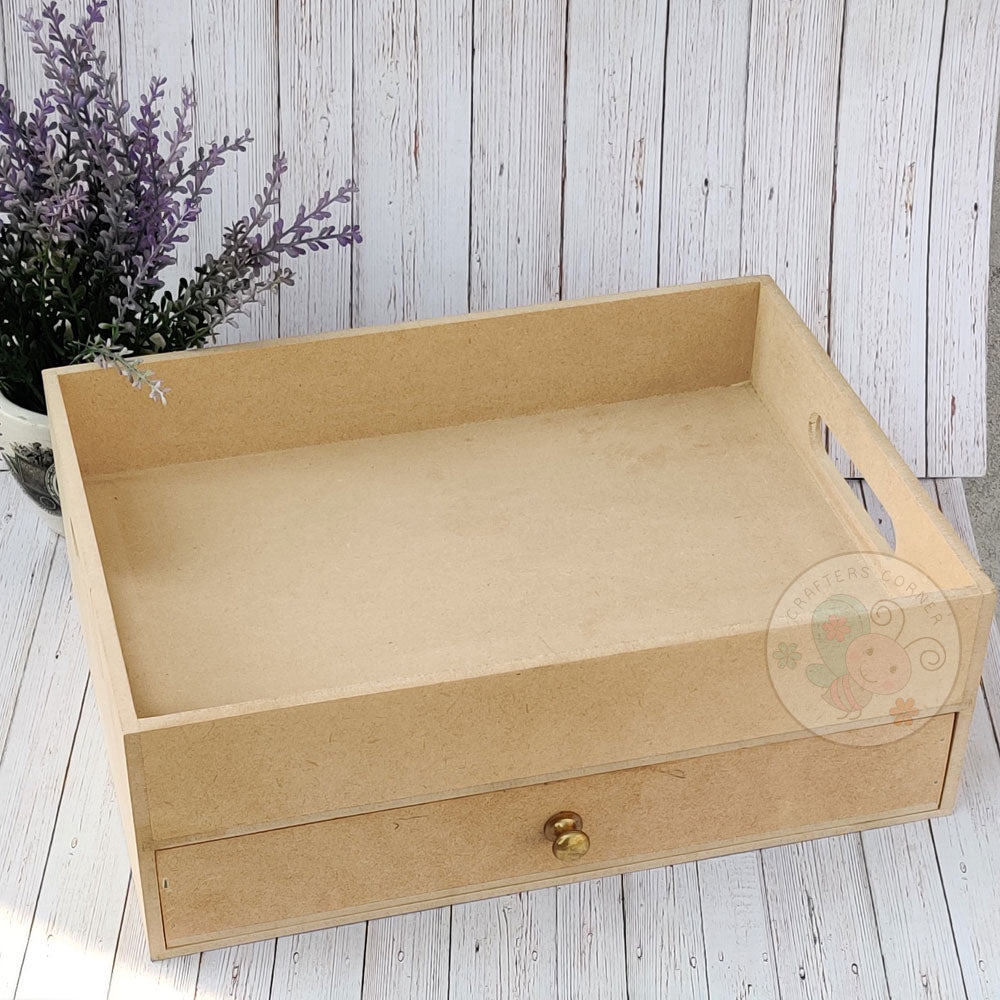 Rectangular Tray with Drawer