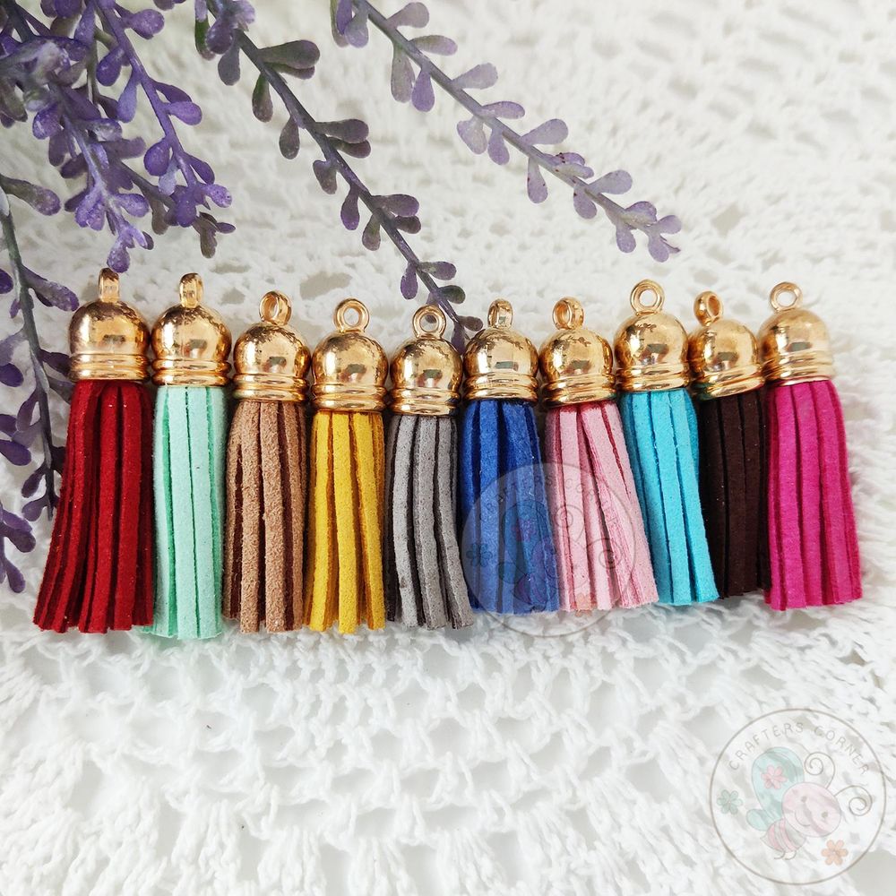 Small Faux Leather Tassel - (Assorted Pack)