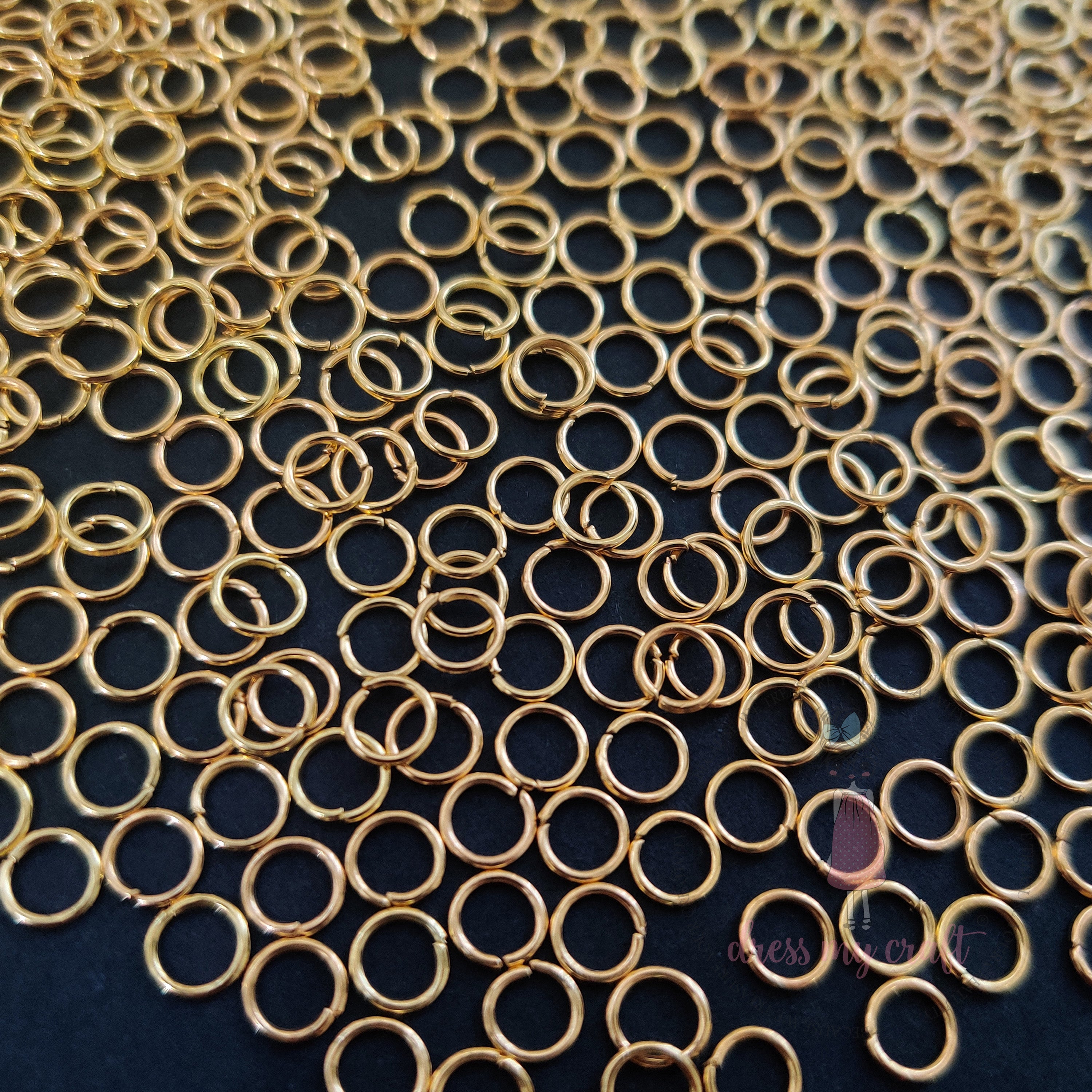 Mini Gold Jump Rings – 5 MM