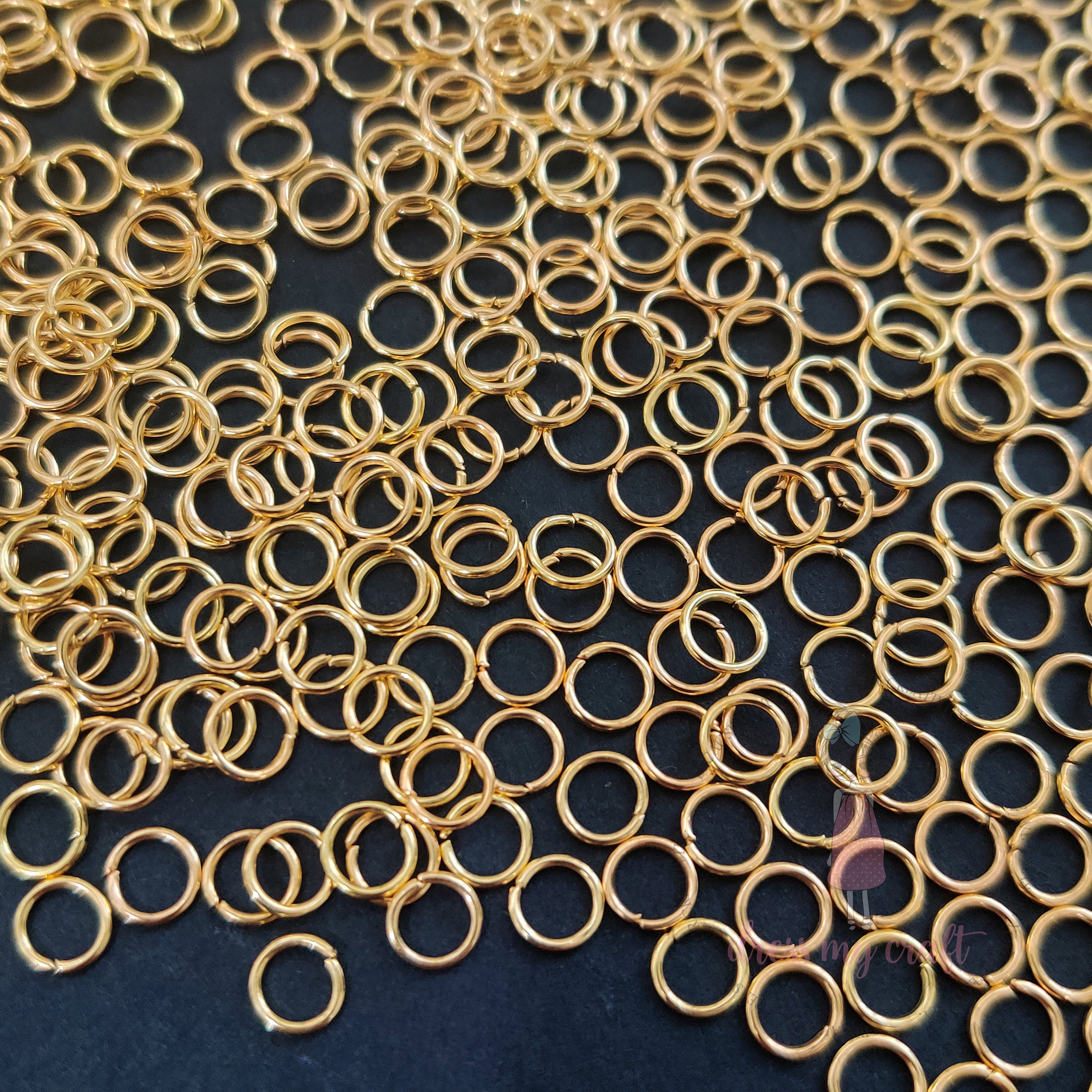 Mini Gold Jump Rings – 5 MM