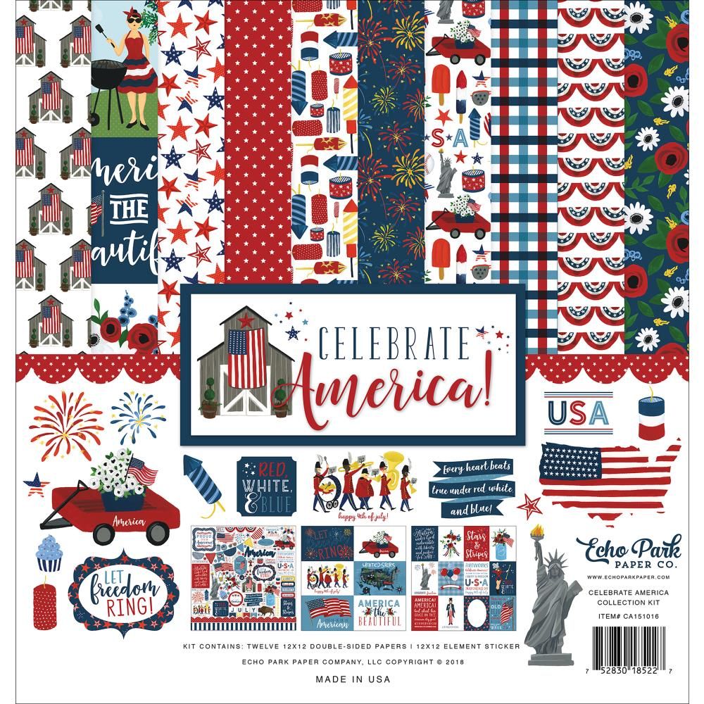 Celebrate America - Collection Kit  12" X 12"