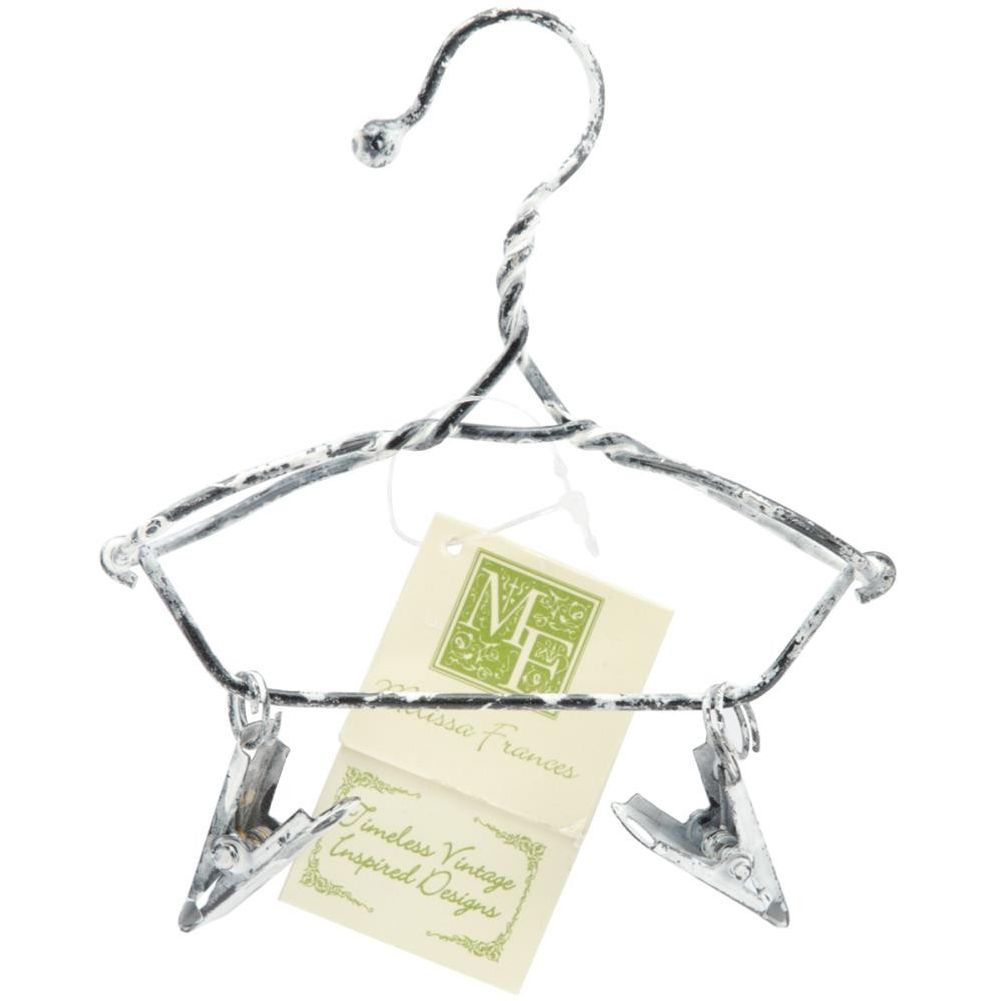 Decorative Hanger W/Clips 4"