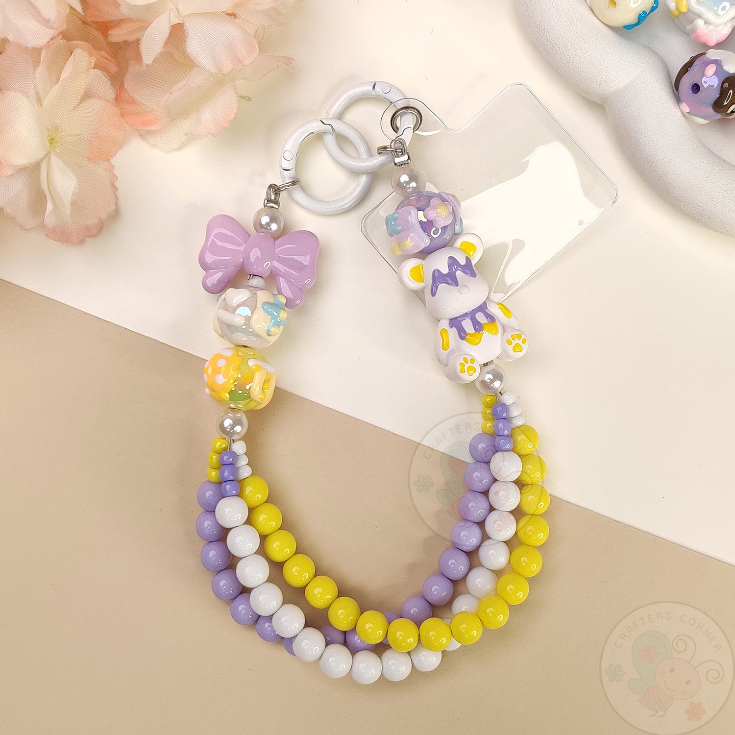 Handmade Kawaii Mobile Charm - Cute Bear