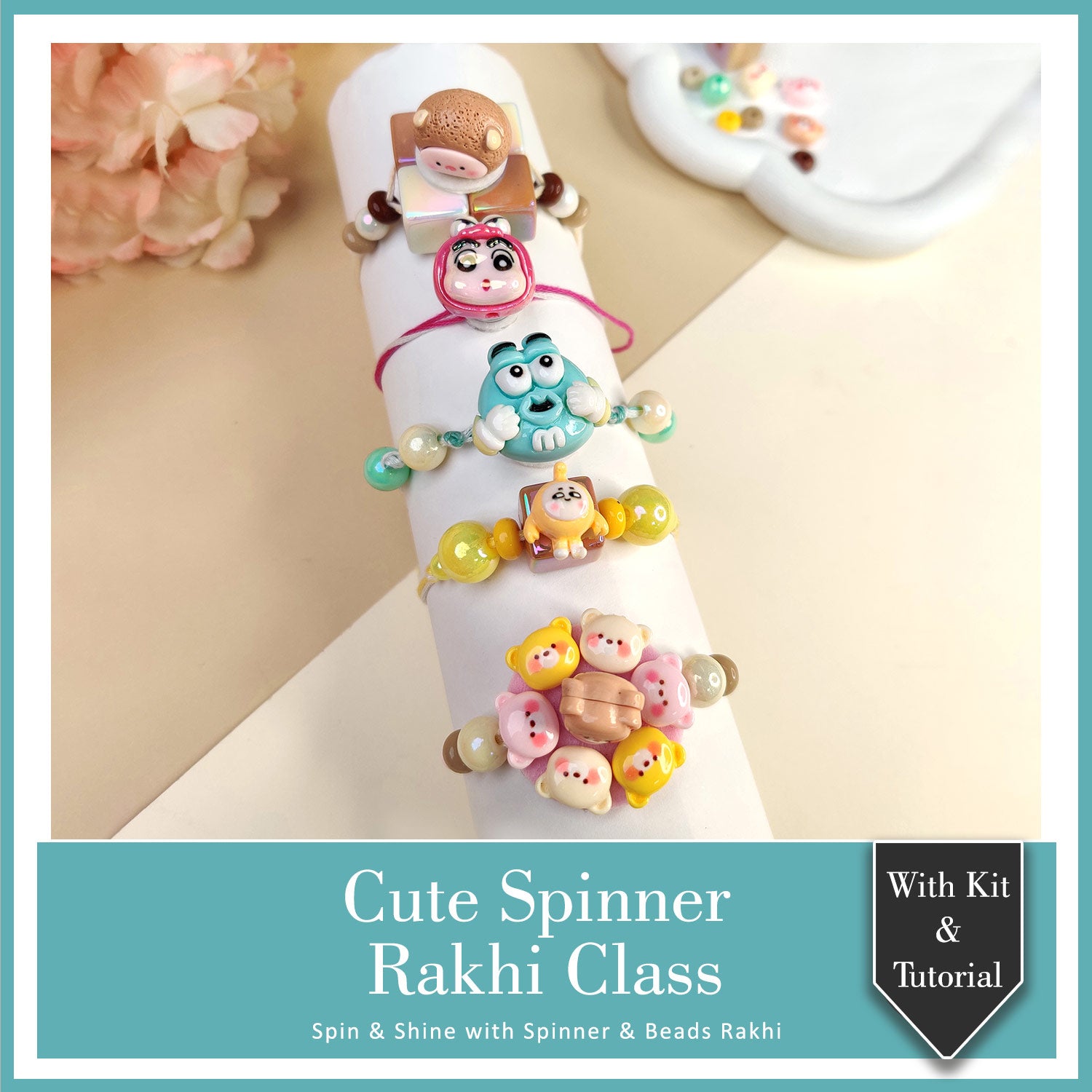 Cute Spinner Rakhi Class With Kit & Tutorial