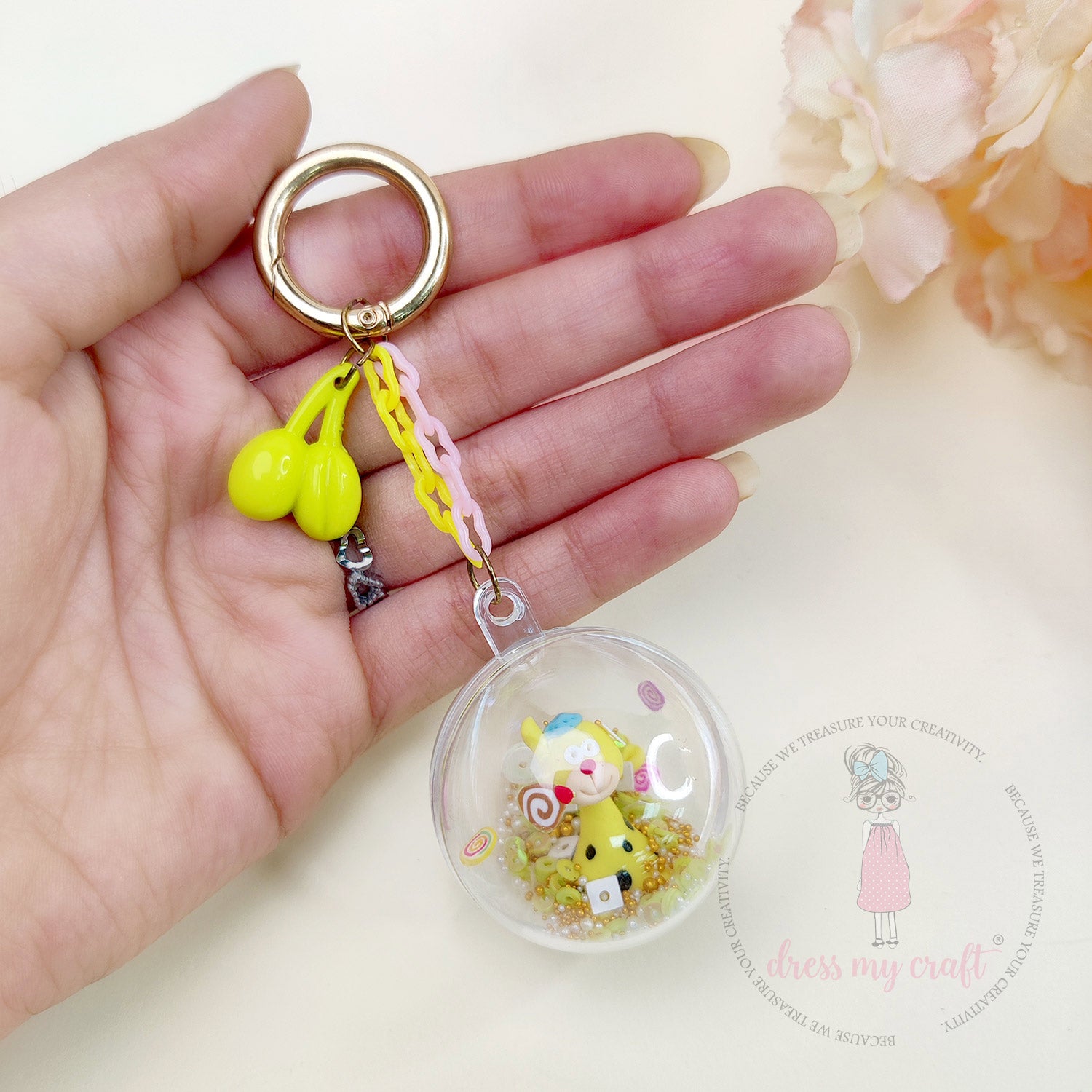 Clear Ball Keychains Class With Kit & Tutorial