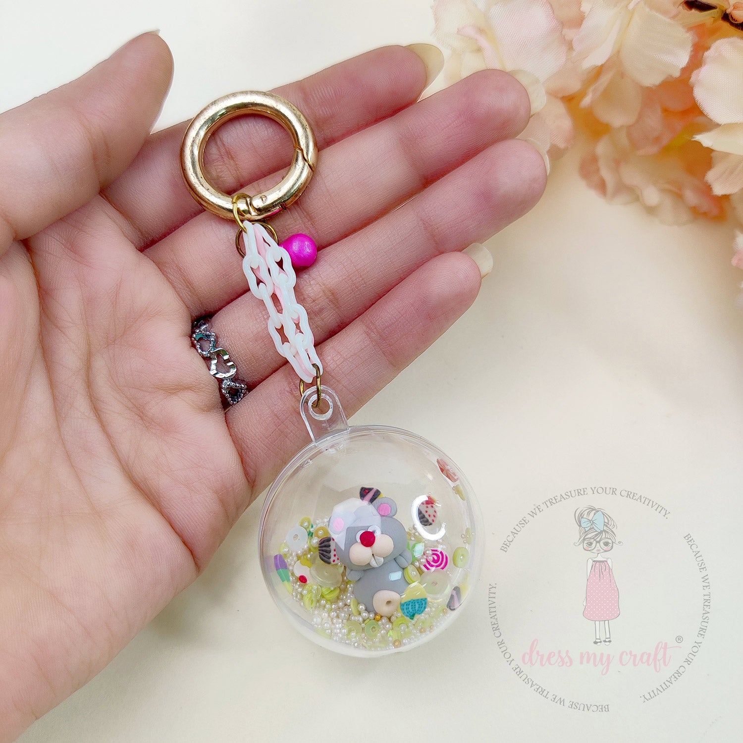 Clear Ball Keychains Class With Kit & Tutorial