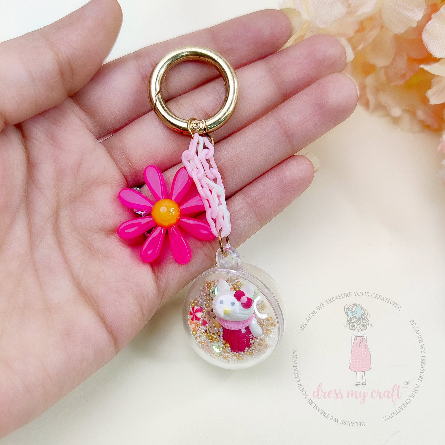 Clear Ball Keychains Class With Kit & Tutorial
