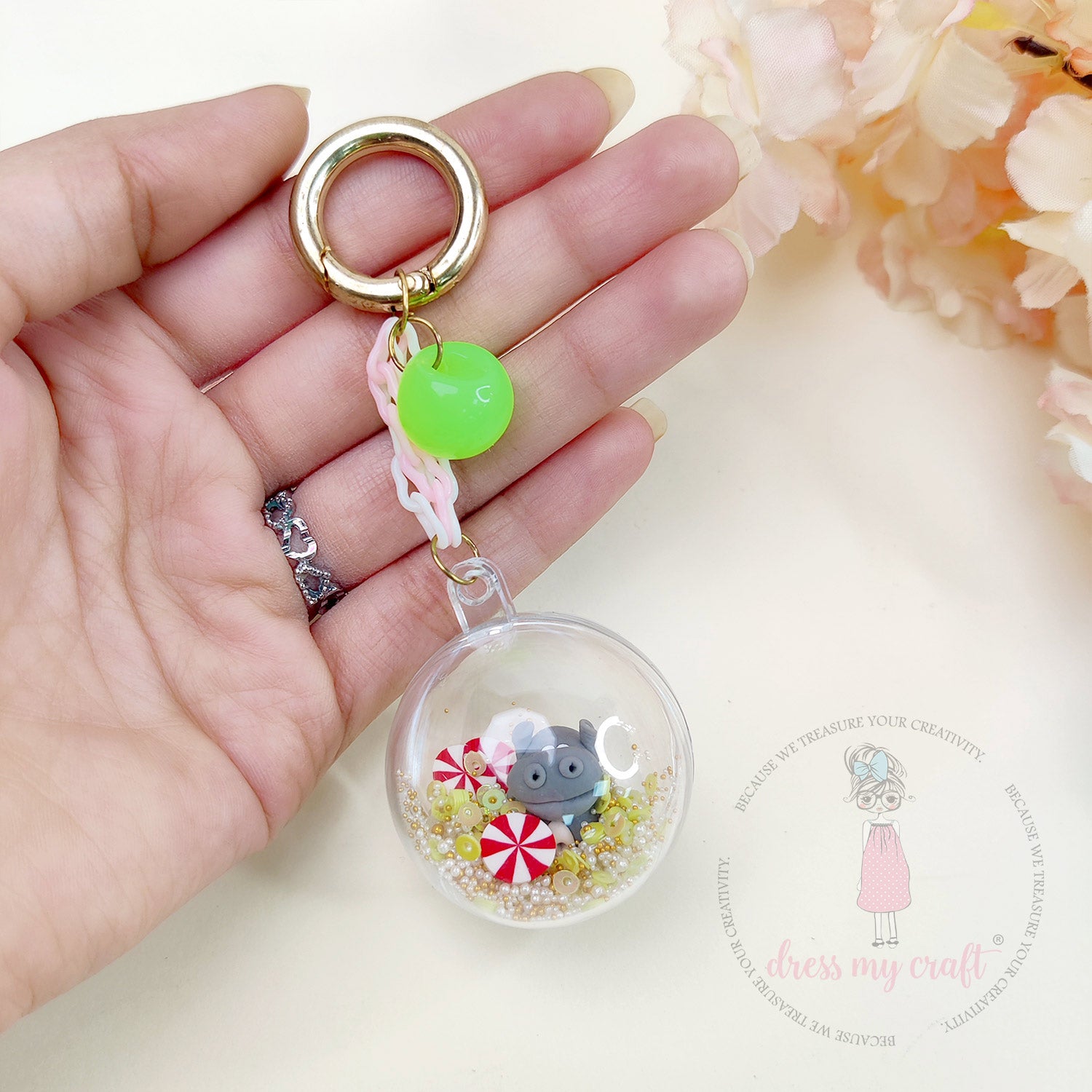 Clear Ball Keychains Class With Kit & Tutorial