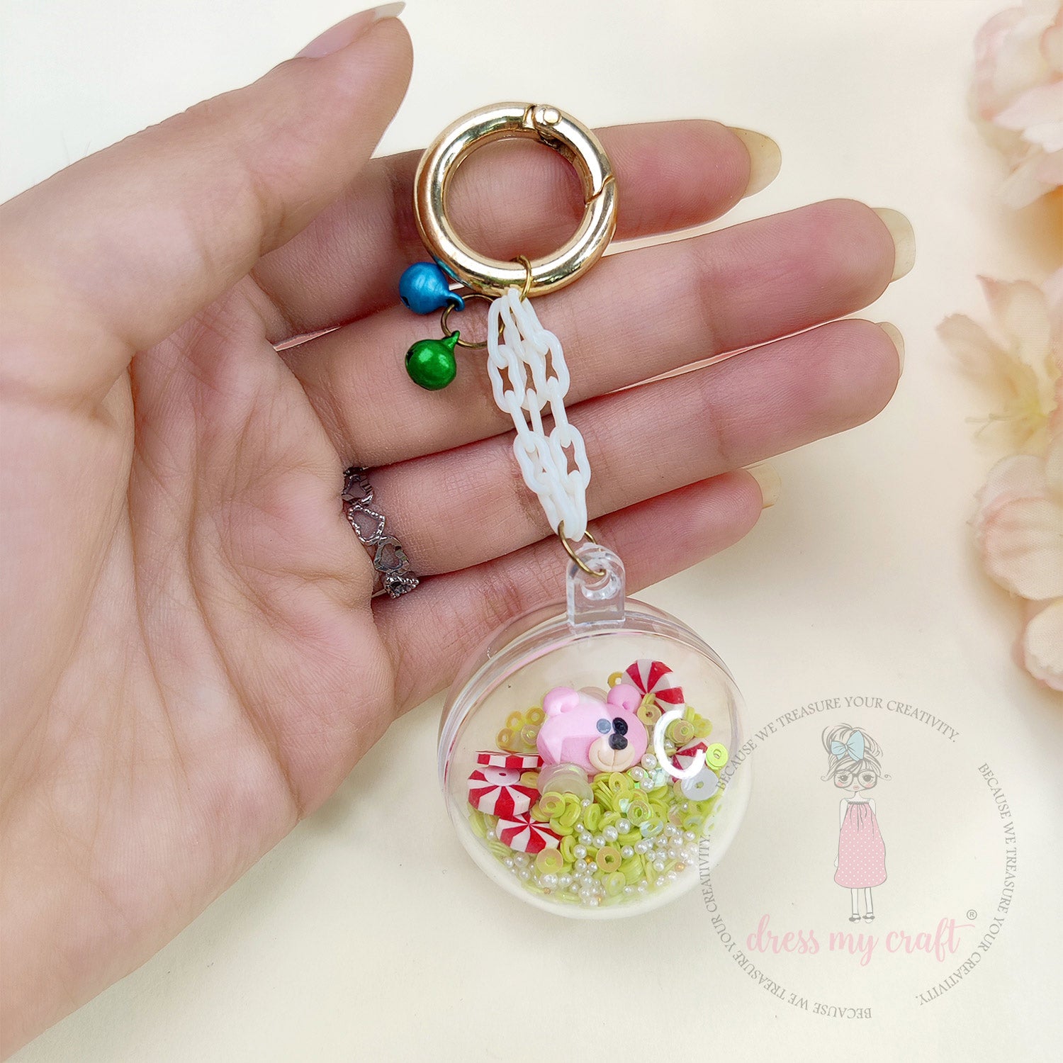 Clear Ball Keychains Class With Kit & Tutorial