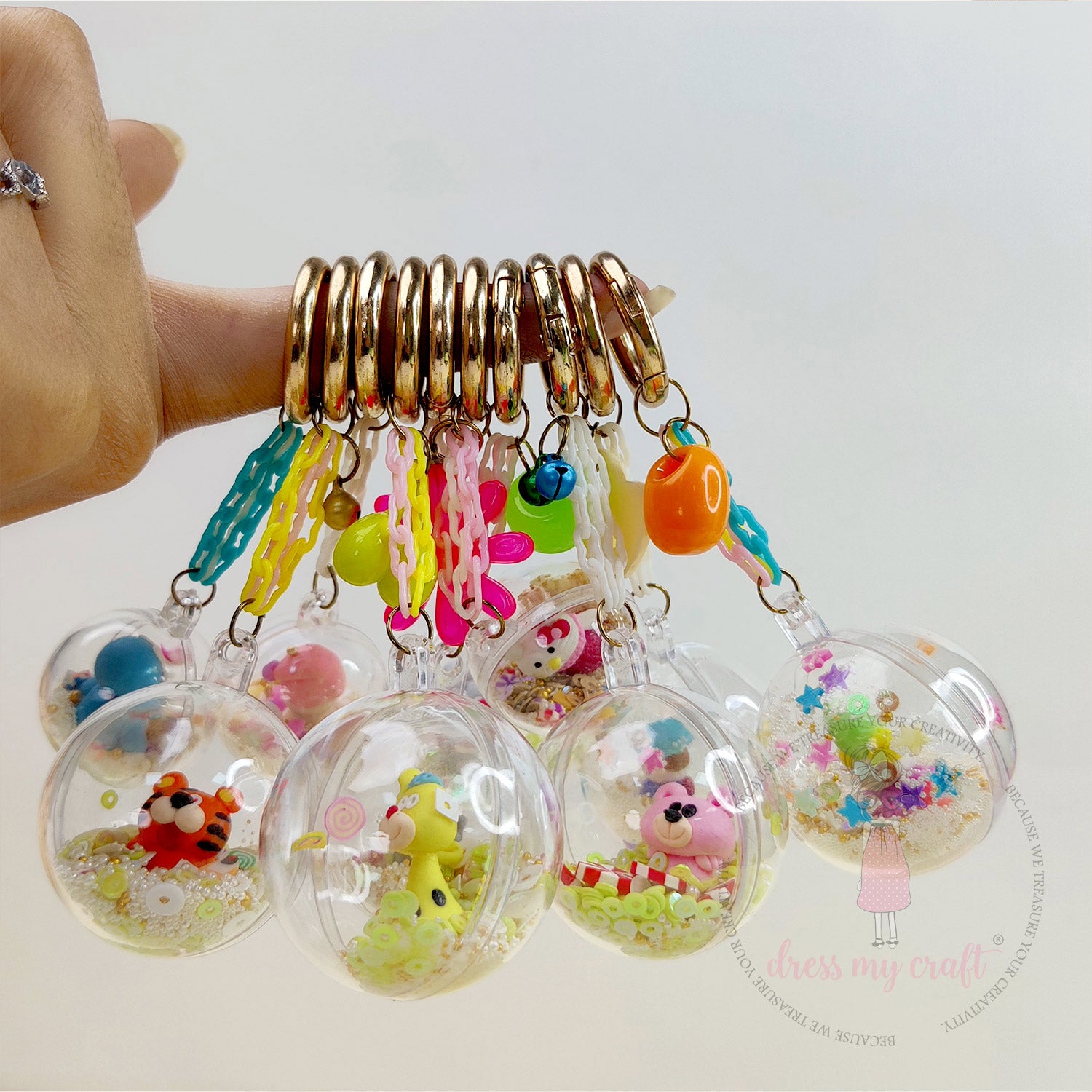 Clear Ball Keychains Class With Kit & Tutorial