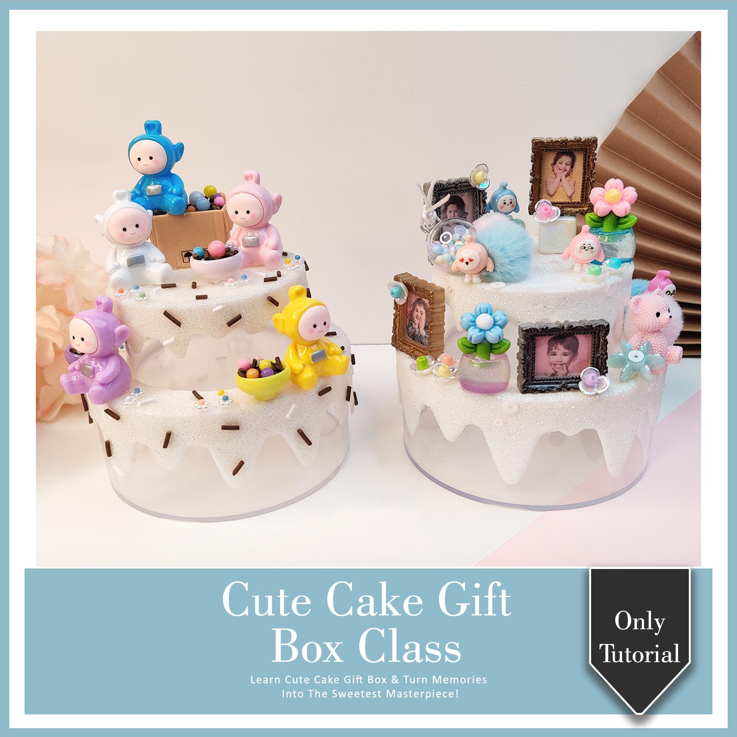 Cute Cake Gift Box Class Tutorial Only
