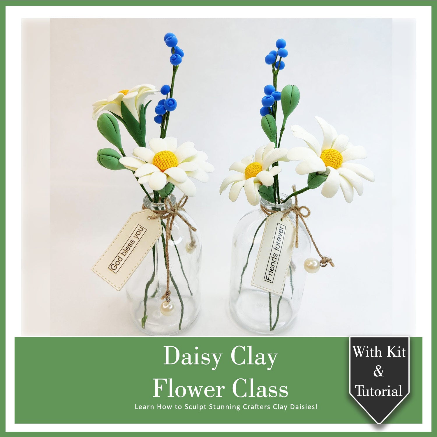 Daisy Clay Flower Class With Kit