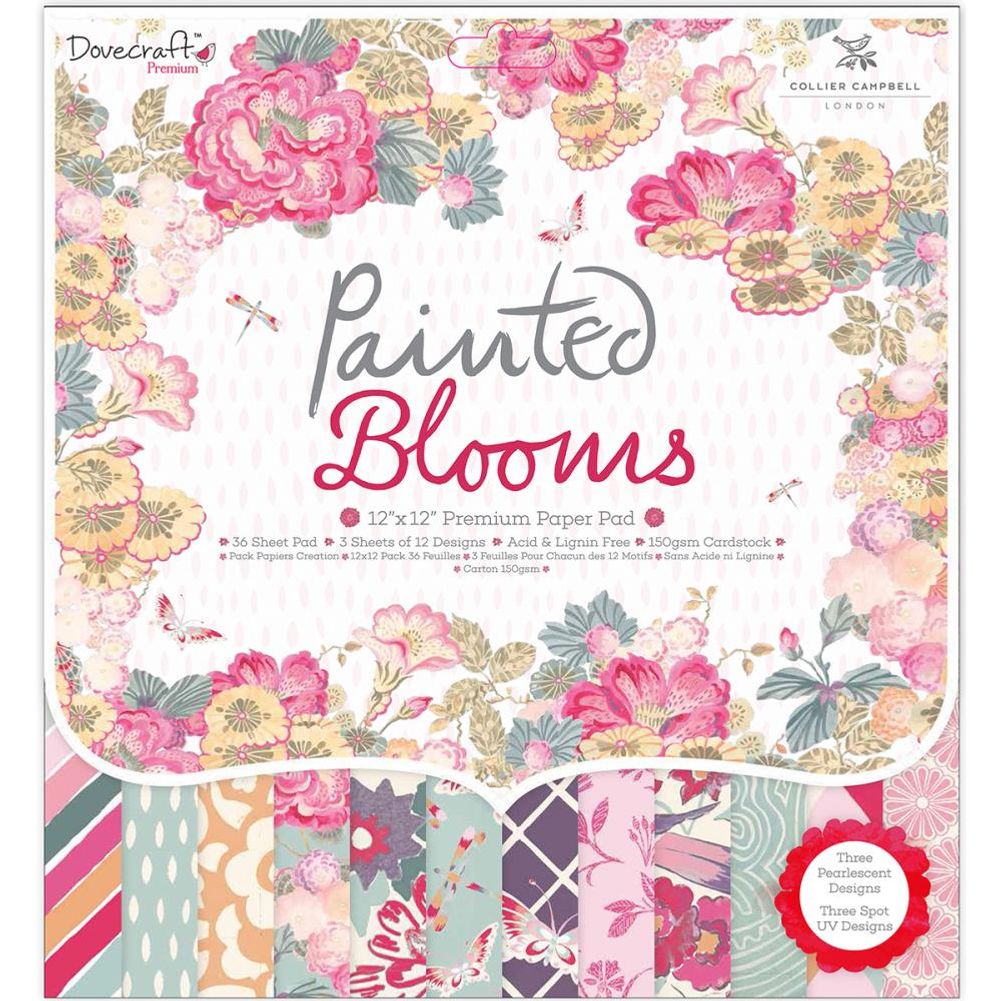 Painted Blooms - 12"X12" Paper Pad
