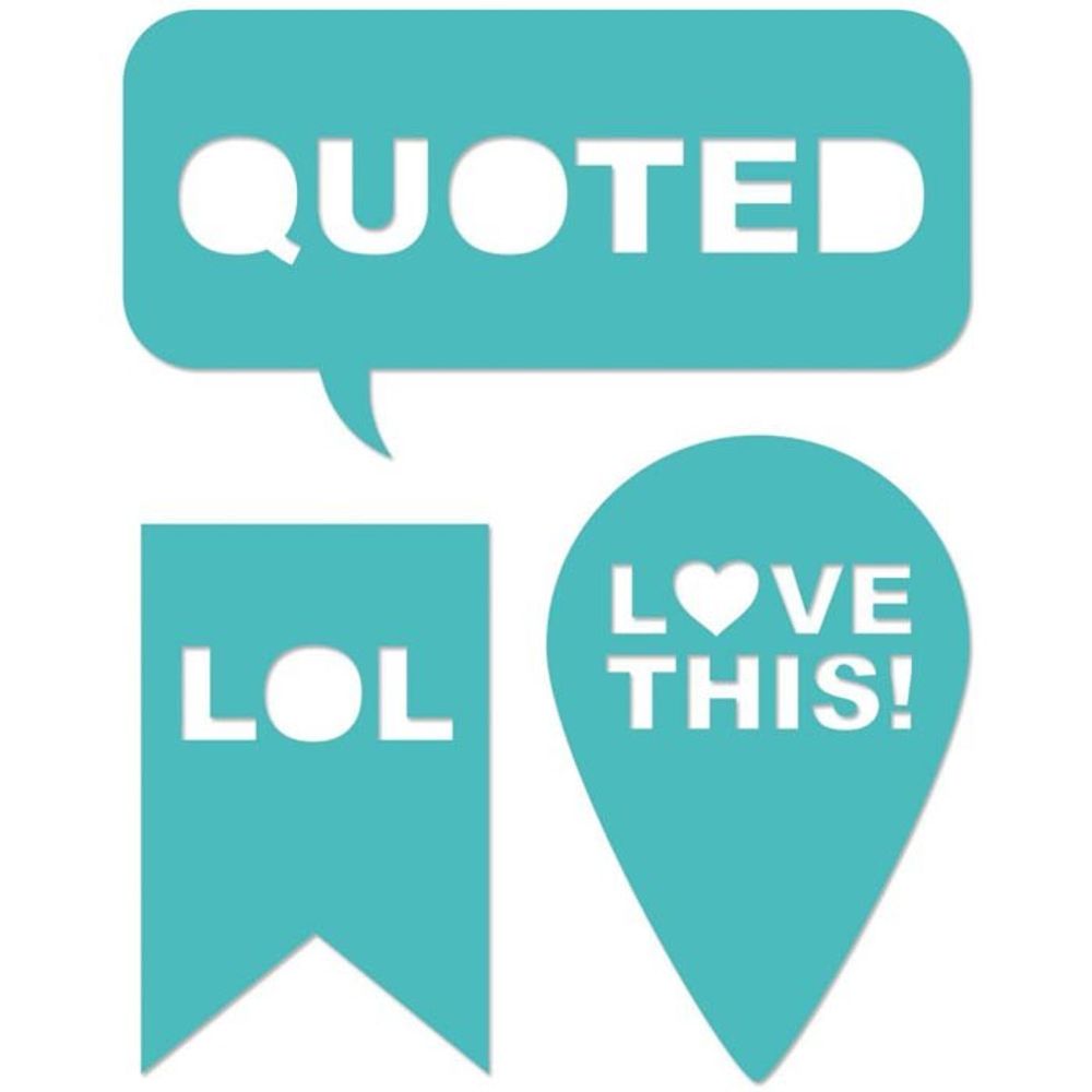 Speech Bubbles 2.5" x 1" -Die