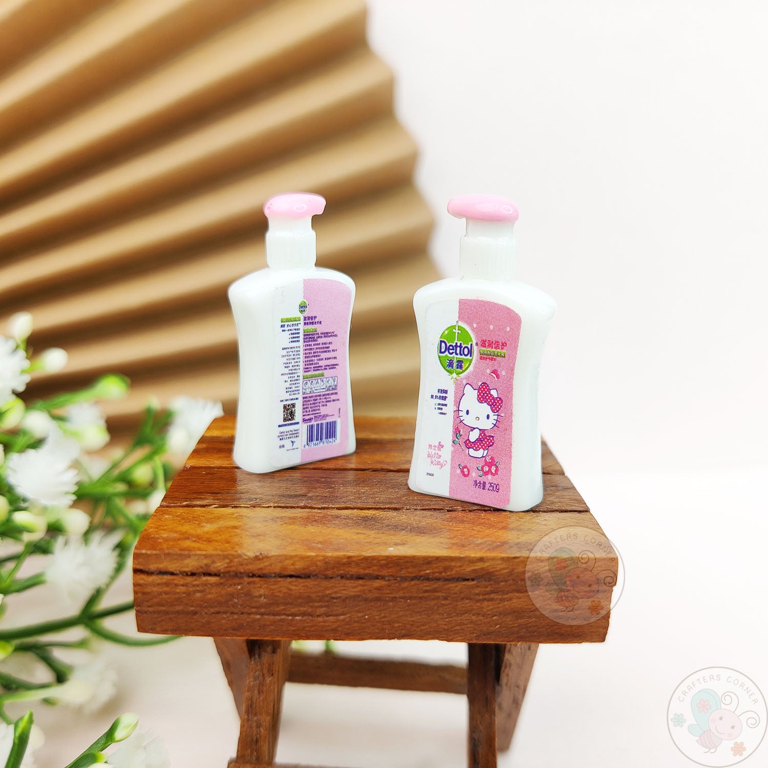 Miniature Dettol Liquid Hand Wash Bottles