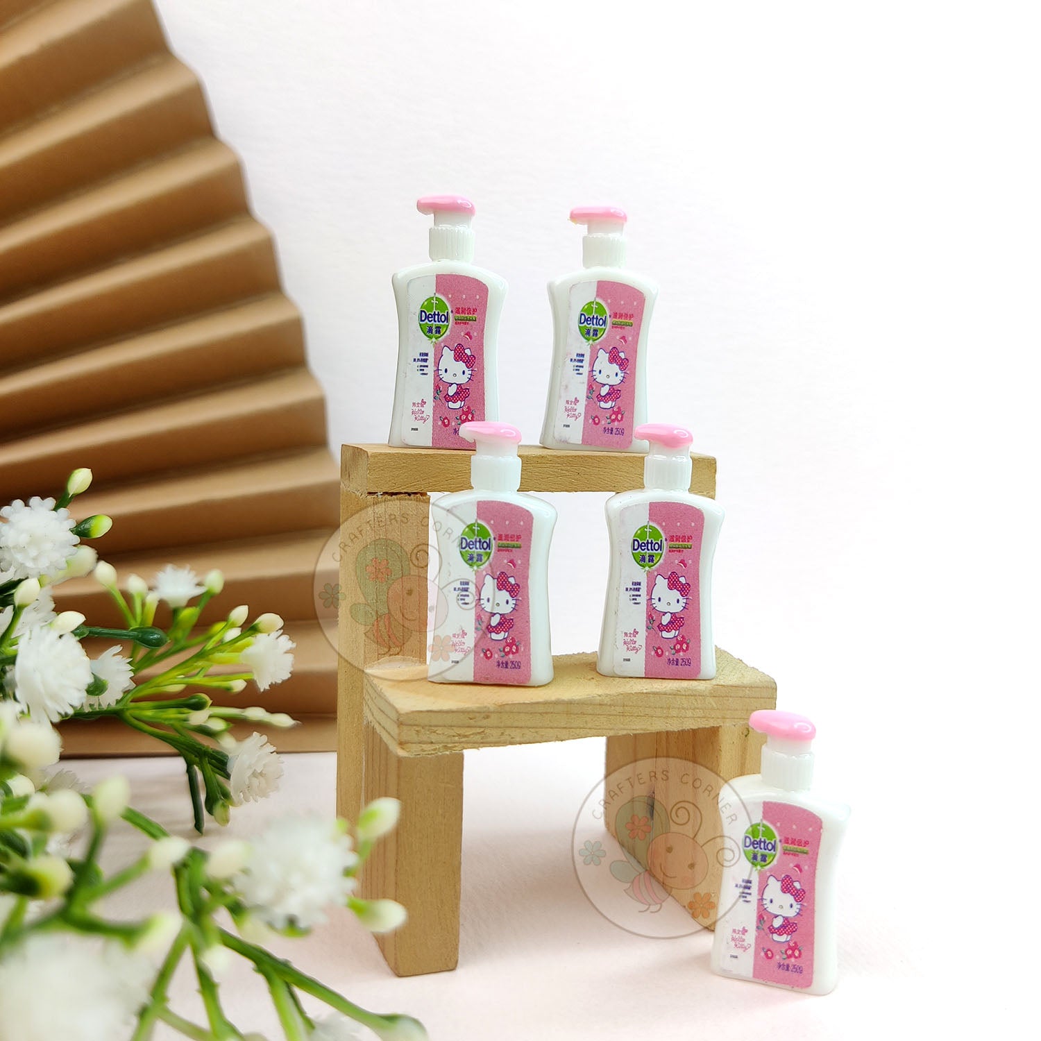 Miniature Dettol Liquid Hand Wash Bottles